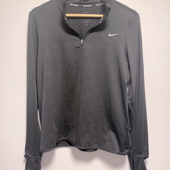 Nike Running Black Quarter Zip Medium - Picture 1 of 5